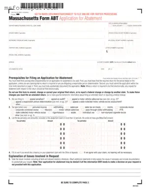 Free Massachusetts Abt Template in PDF