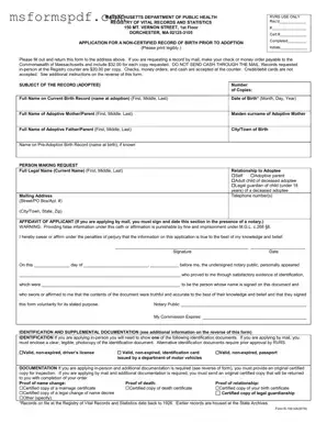 Free Massachusetts R 109 Template in PDF